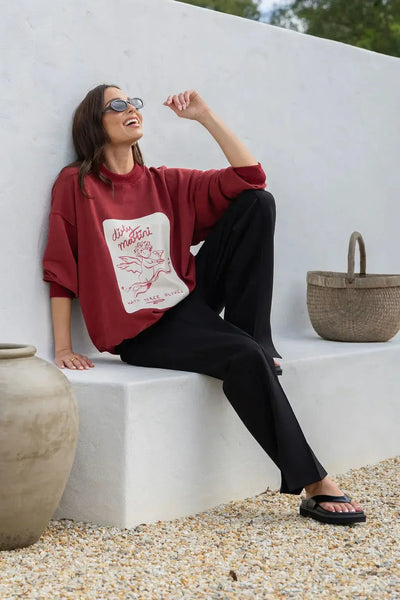 Dirty Martini Sweater - Red-Lima & Co-Lima & Co