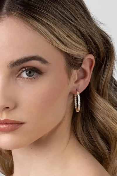 Dolce Vita Earring - Rhodium CZ-Liberte-Lima & Co