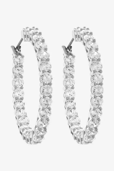 Dolce Vita Earring - Rhodium CZ-Liberte-Lima & Co