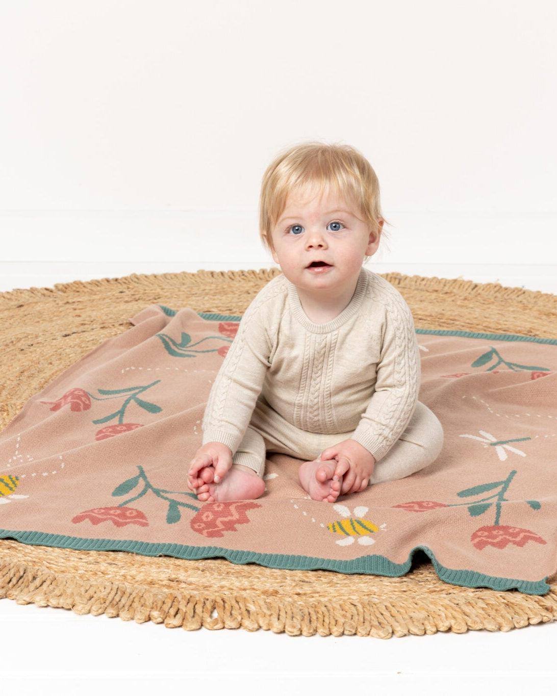 Drew Dragonfly Baby Blanket-INDUS DESIGN-Lima & Co