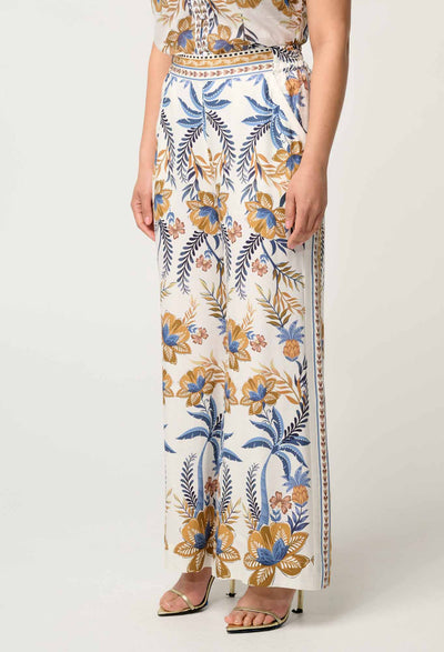 Elastic Waist Panel Pant - Golden Medina-Once Was-Lima & Co