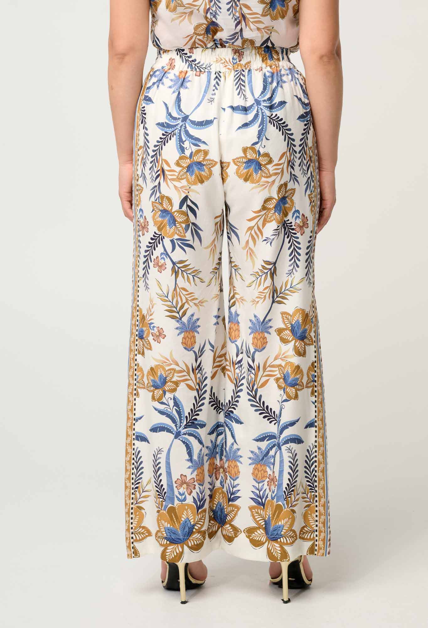 Elastic Waist Panel Pant - Golden Medina-Once Was-Lima & Co