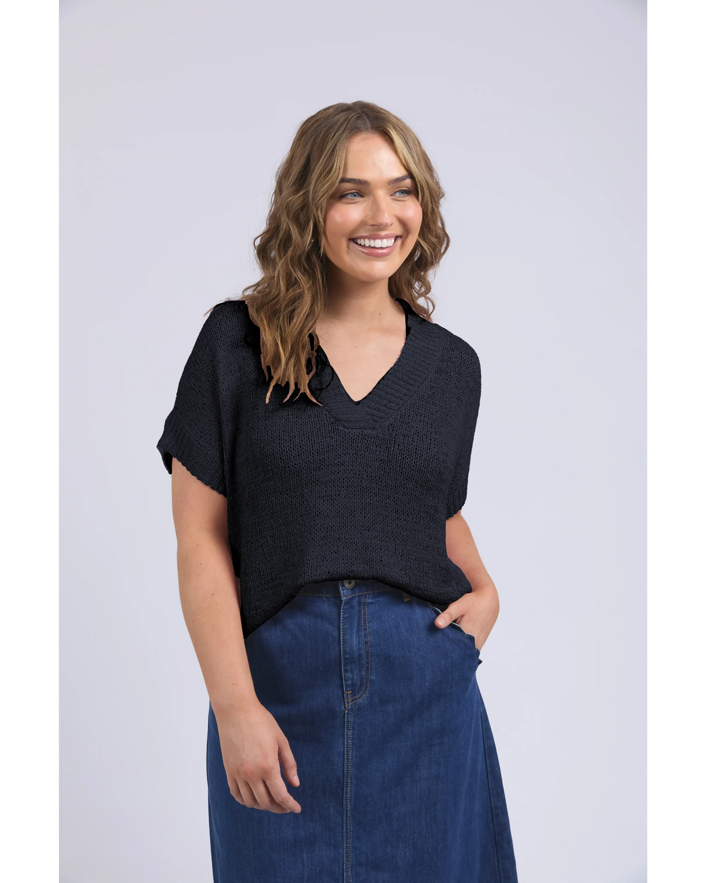Elba Knit - Navy-Elm Lifestyle-Lima & Co