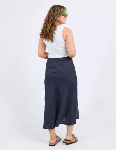 Eleni Skirt - Navy-Elm Lifestyle-Lima & Co
