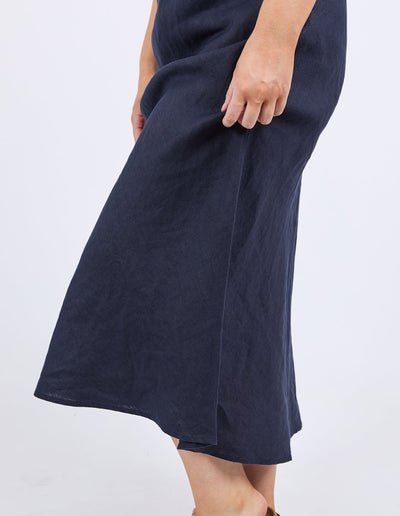 Eleni Skirt - Navy-Elm Lifestyle-Lima & Co