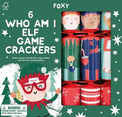 Elf Who Am I Crackers - Set of 6-Paperie-Lima & Co