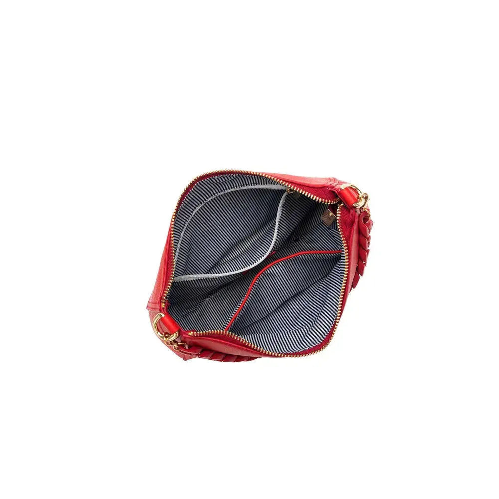Elle Crossbody Bag Red-Black Caviar-Lima & Co