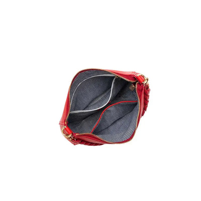 Elle Crossbody Bag Red-Black Caviar-Lima & Co
