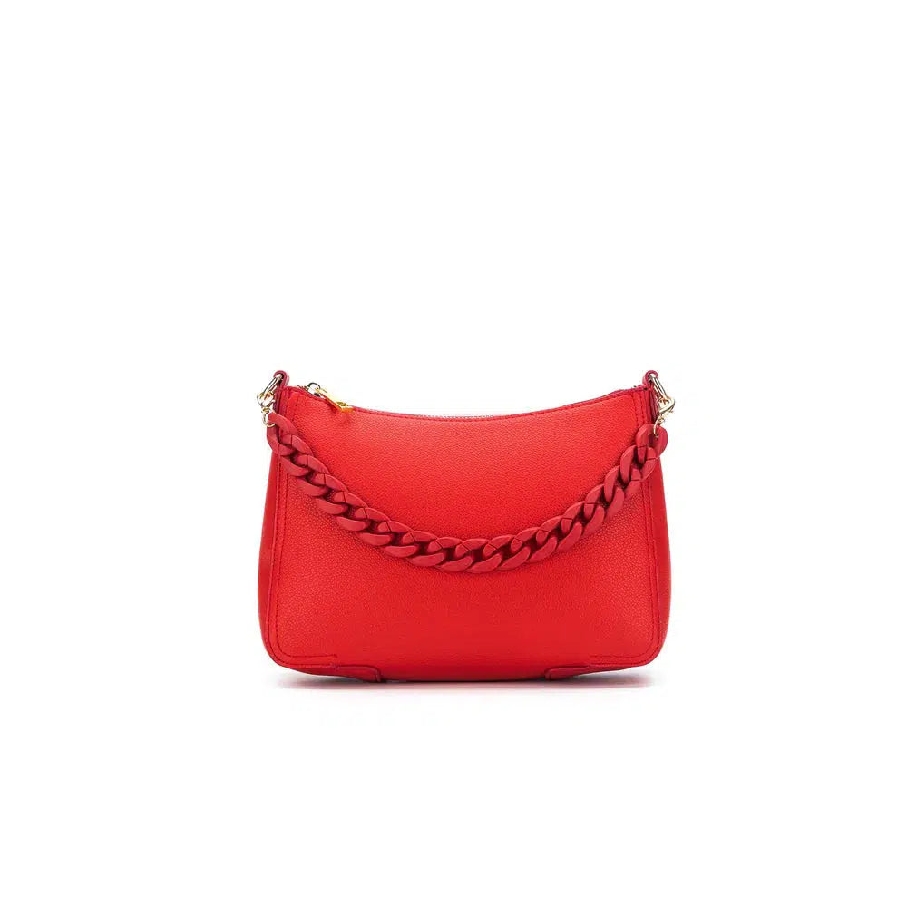 Elle Crossbody Bag Red-Black Caviar-Lima & Co