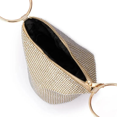 Ellie Crystal Mesh Handle Bag-Olga Berg-Lima & Co
