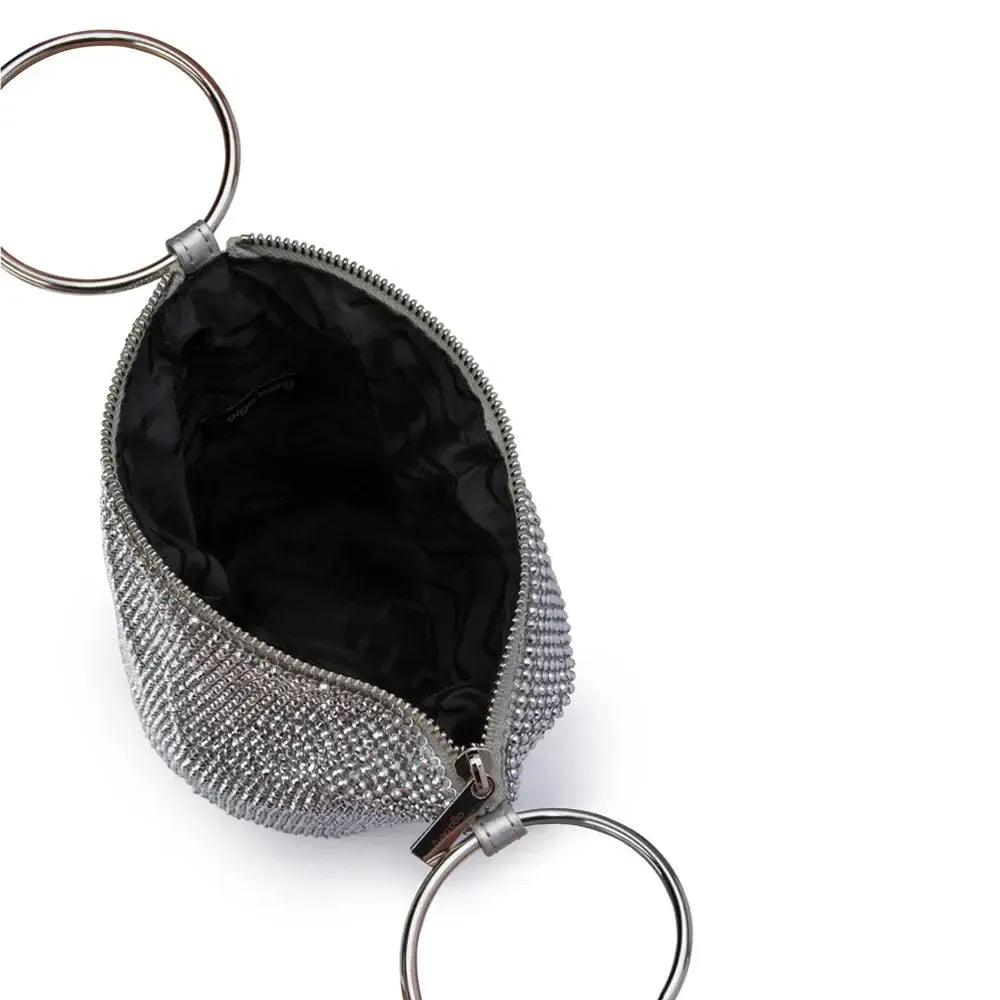 Ellie Crystal Mesh Handle Bag-Olga Berg-Lima & Co
