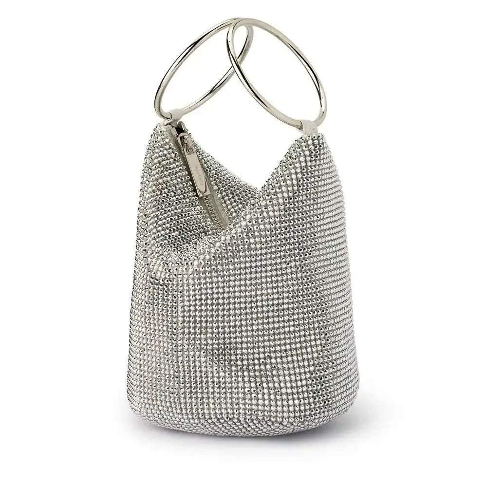 Ellie Crystal Mesh Handle Bag-Olga Berg-Lima & Co