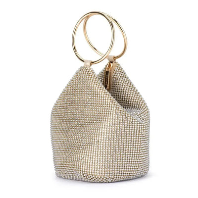 Ellie Crystal Mesh Handle Bag-Olga Berg-Lima & Co