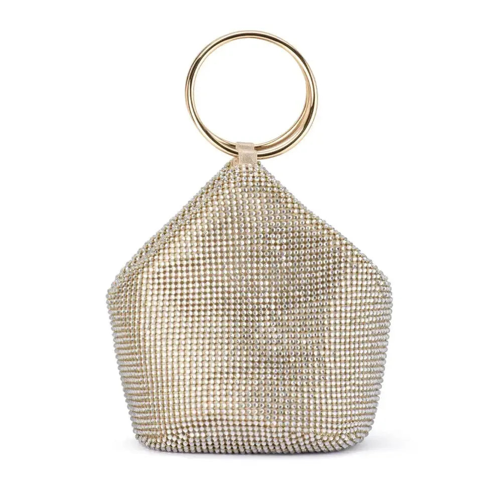 Ellie Crystal Mesh Handle Bag-Olga Berg-Lima & Co