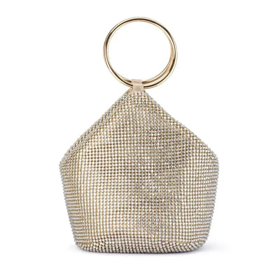 Ellie Crystal Mesh Handle Bag-Olga Berg-Lima & Co