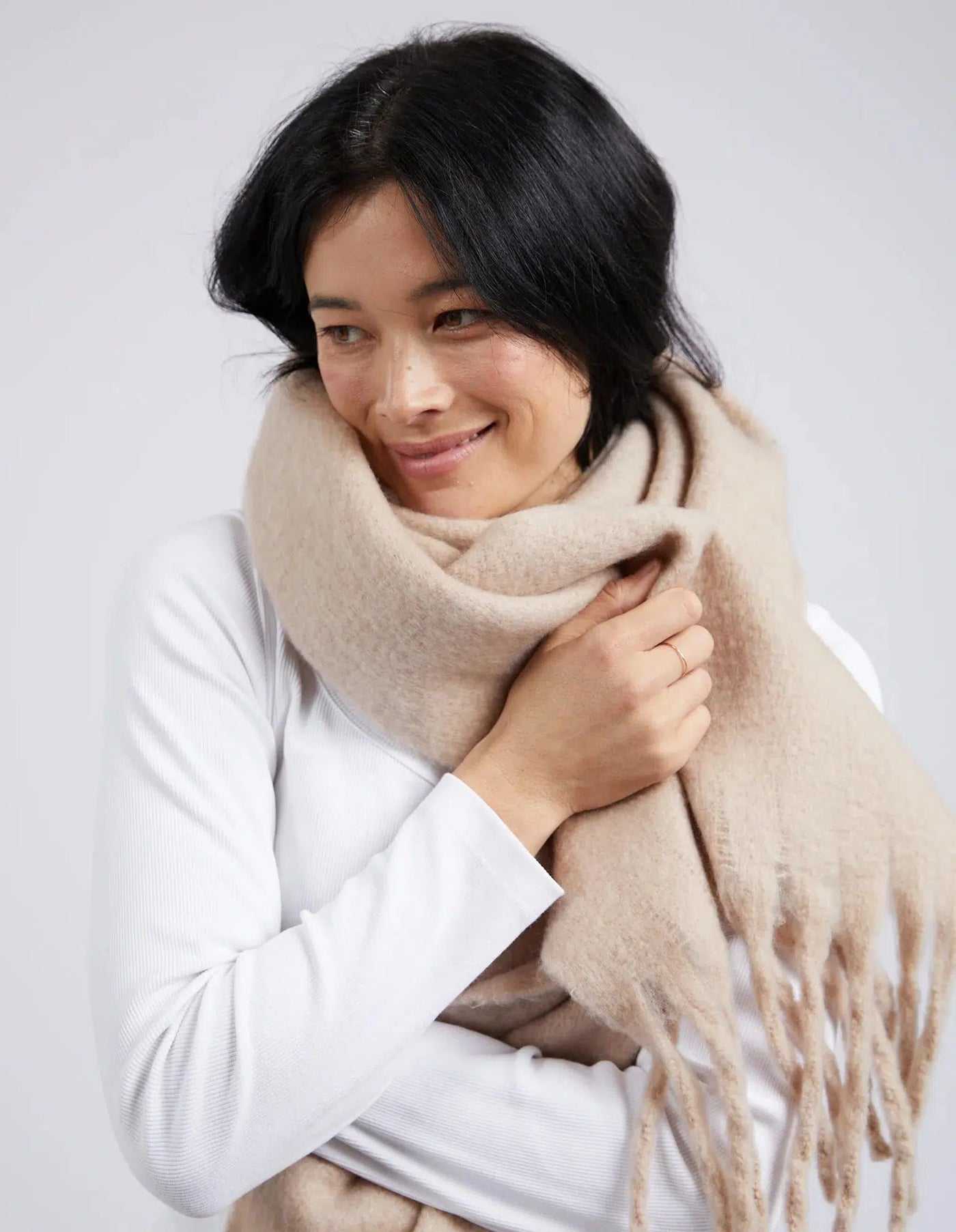 Elm Comfy Scarf - Oatmeal-Elm Lifestyle-Lima & Co