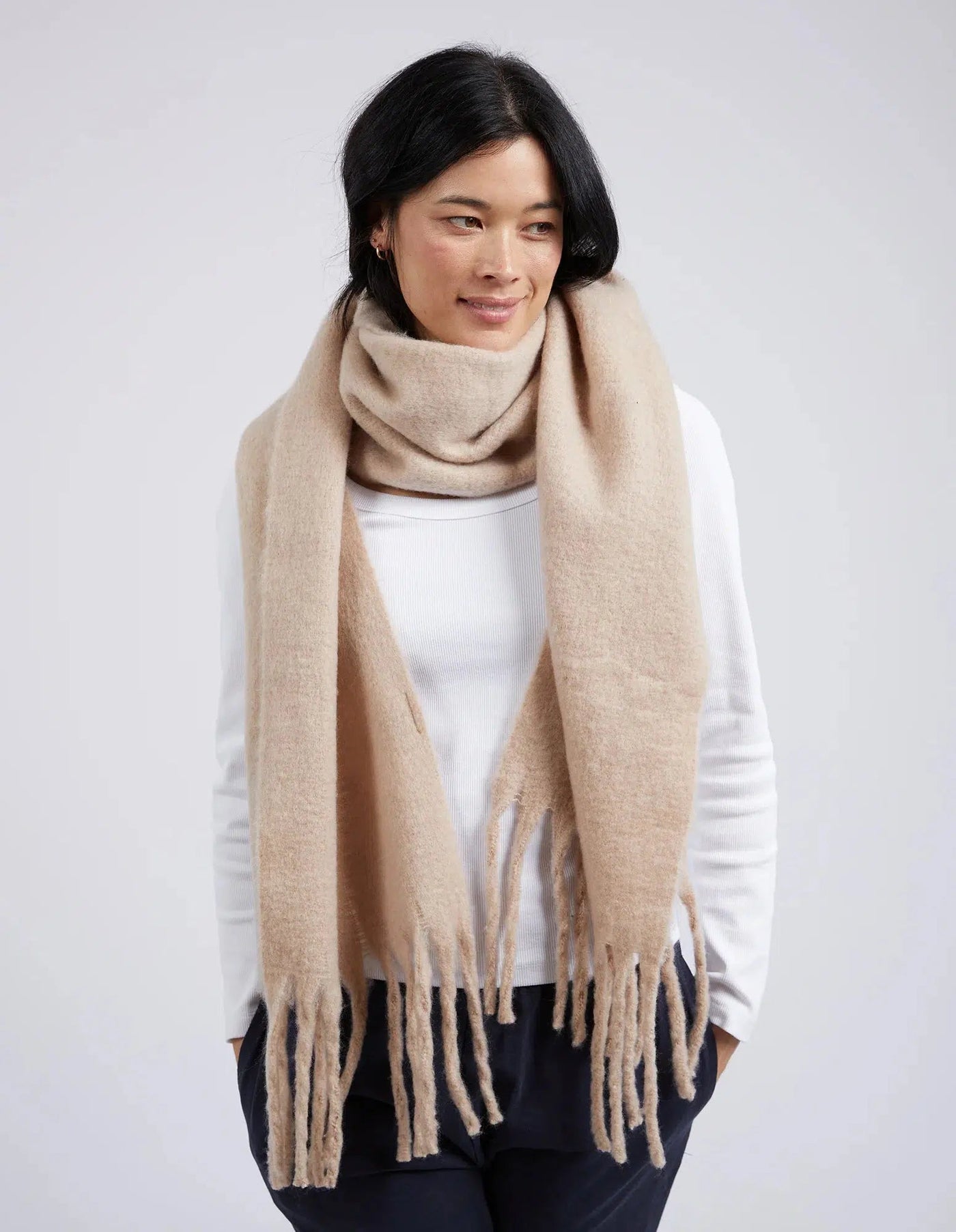Elm Comfy Scarf - Oatmeal-Elm Lifestyle-Lima & Co