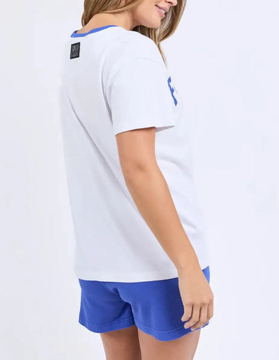 Elude Tee - White-Foxwood-Lima & Co