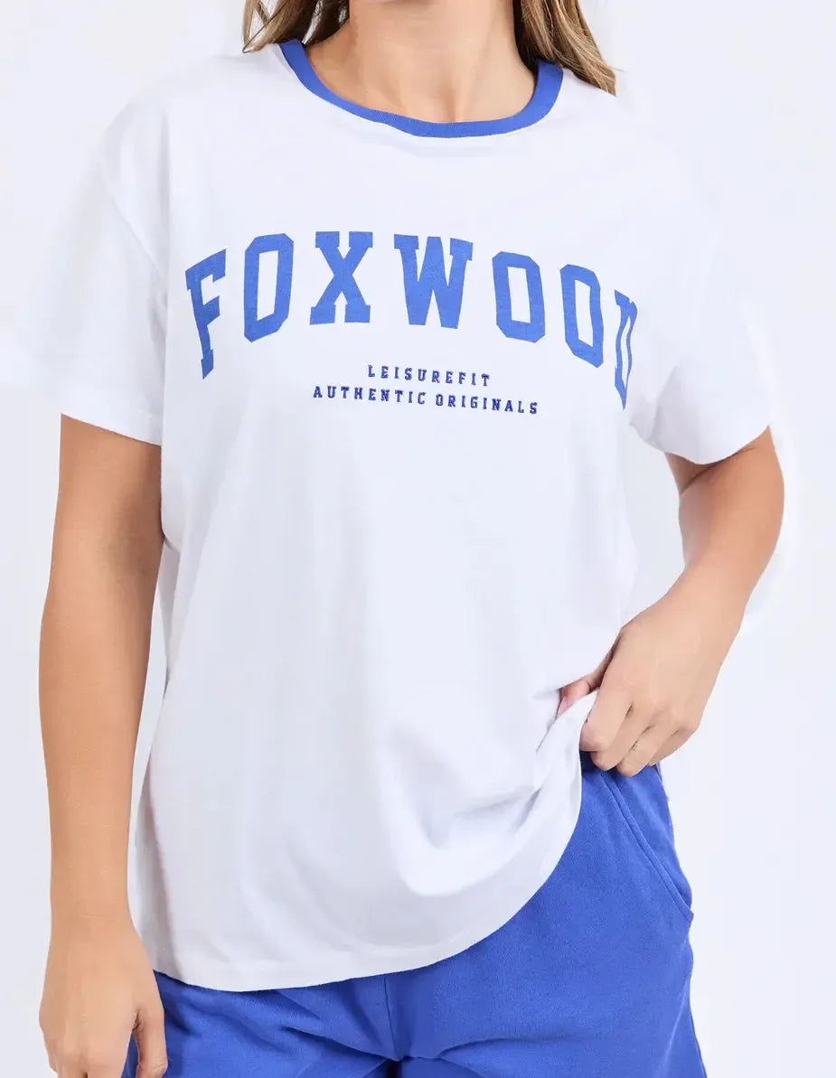 Elude Tee - White-Foxwood-Lima & Co