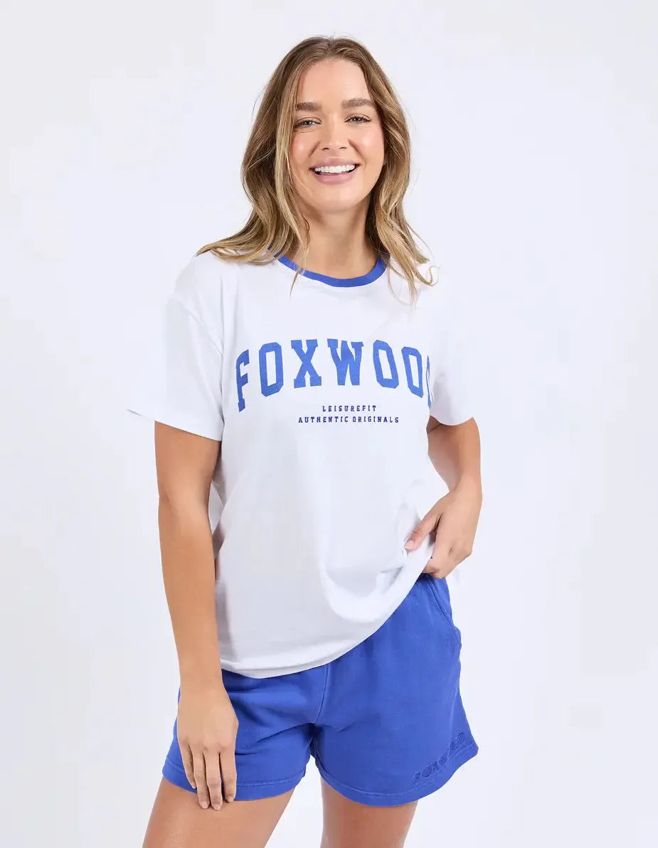 Elude Tee - White-Foxwood-Lima & Co