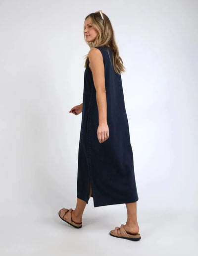 Elysian Dress - Navy-Elm Lifestyle-Lima & Co