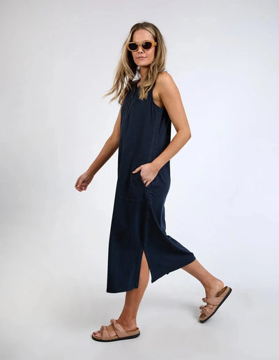 Elysian Dress - Navy-Elm Lifestyle-Lima & Co