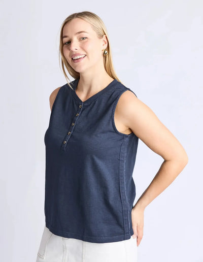 Elysian Tank - Navy-Elm Lifestyle-Lima & Co