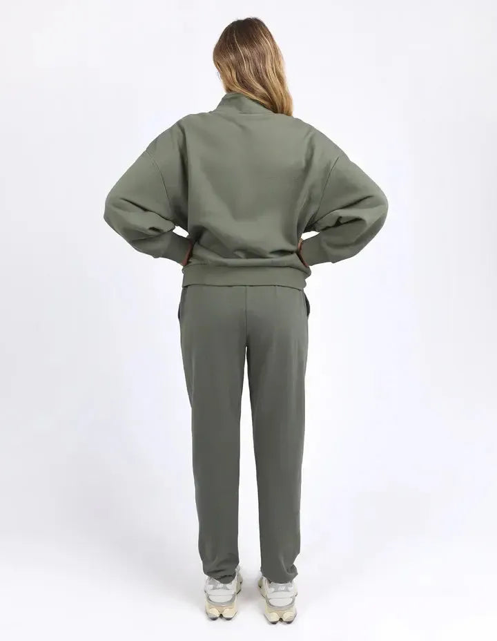 Ember Zip Thru - Khaki-Foxwood-Lima & Co