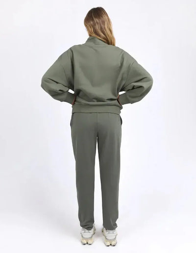 Ember Zip Thru - Khaki-Foxwood-Lima & Co