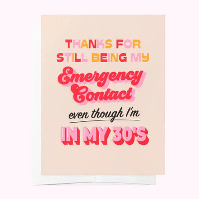 Emergency Contact Card-Bad On Paper-Lima & Co
