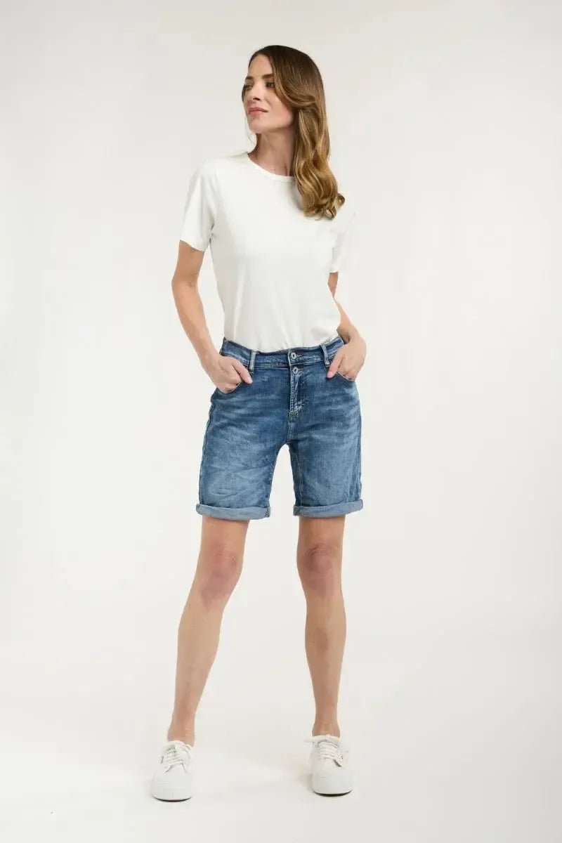 Emma Shorts - Denim-Italian Star-Lima & Co