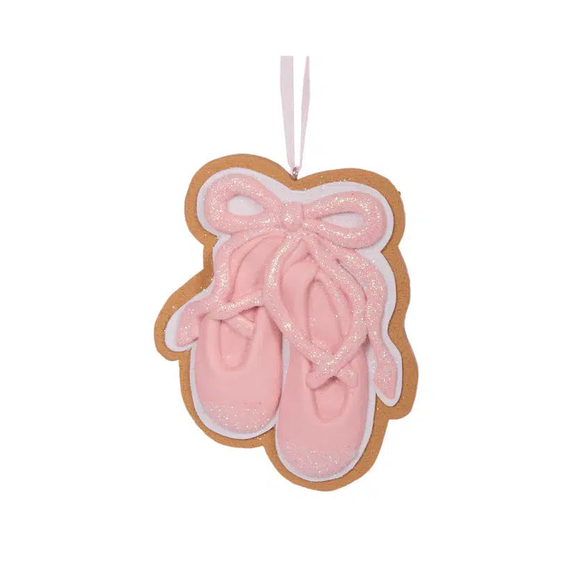 Enchanted Ballet Slippers Biscuit Hanging-Holly and Ivy-Lima & Co