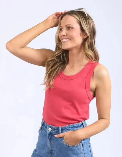 Esme Tank - Orange-Foxwood-Lima & Co