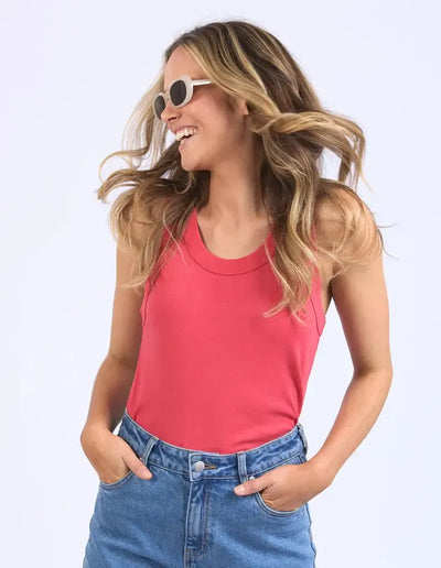 Esme Tank - Orange-Foxwood-Lima & Co
