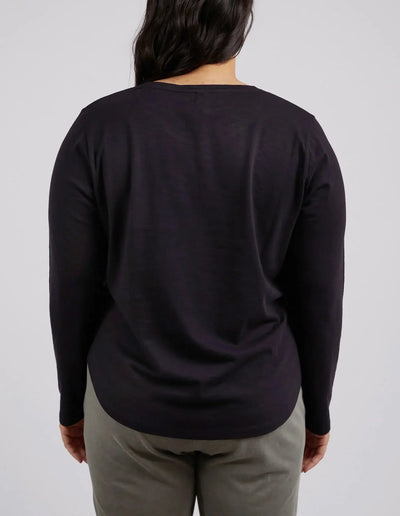 Everyday L/S Tee - Black-Elm Lifestyle-Lima & Co
