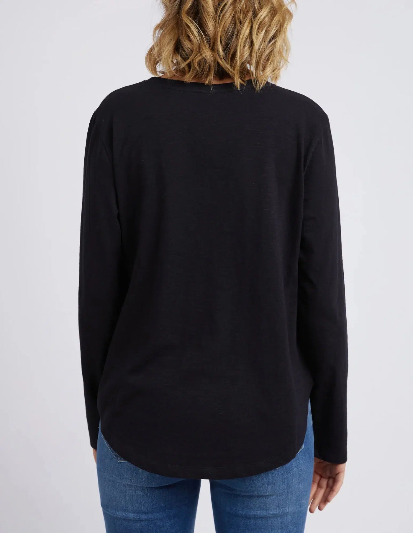 Everyday L/S Tee - Black-Elm Lifestyle-Lima & Co