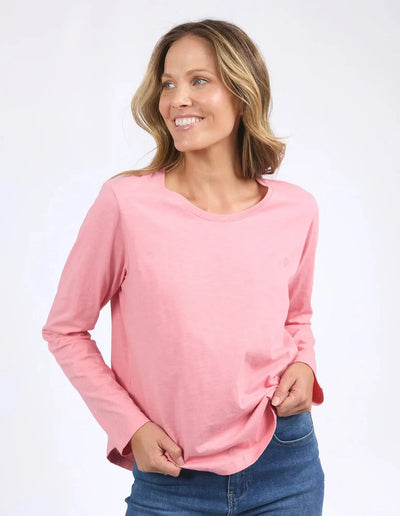 Everyday L/S Tee - Charm Pink-Elm Lifestyle-Lima & Co