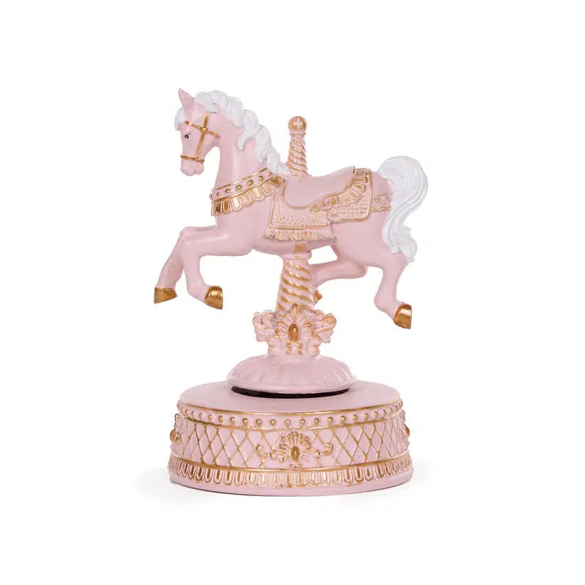 Exquisite Pink Rocking Horse Carousel-Holly and Ivy-Lima & Co