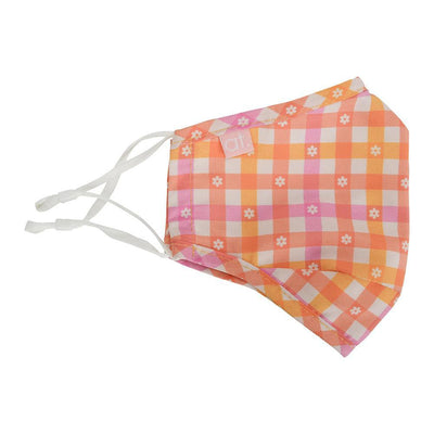 FACE MASK SHAPED - DAISY GINGHAM-ANNABEL TRENDS-Lima & Co