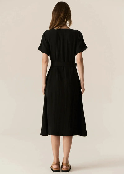 Faire Belt Dress - Black-Pol-Lima & Co