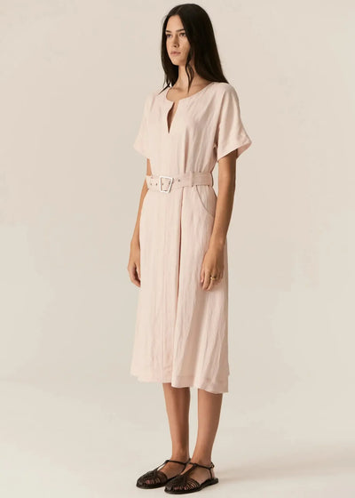 Faire Belt Dress - Blush-Pol-Lima & Co