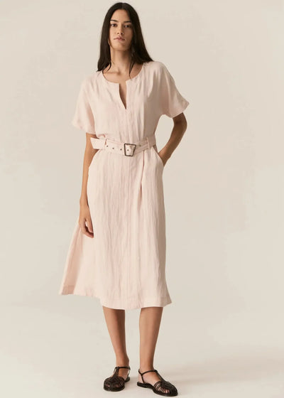Faire Belt Dress - Blush-Pol-Lima & Co