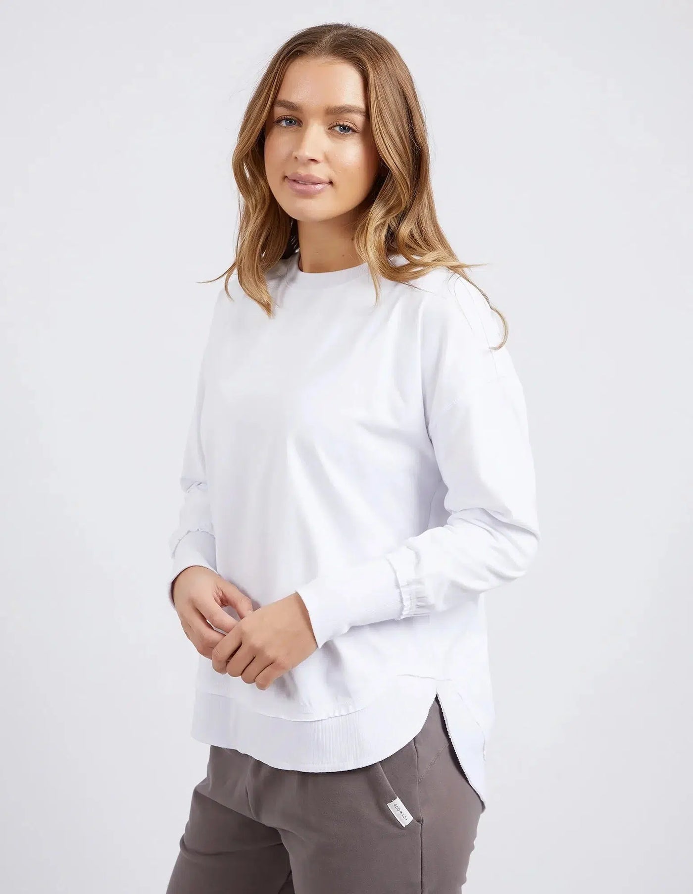 Farrah Long Sleeve - White-Foxwood-Lima & Co