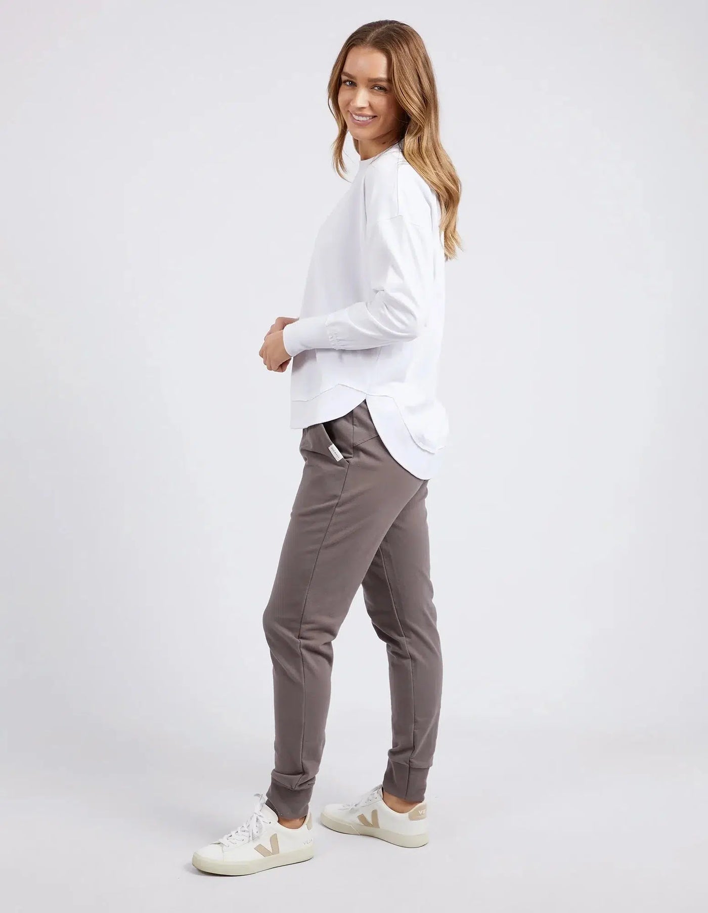 Farrah Long Sleeve - White-Foxwood-Lima & Co