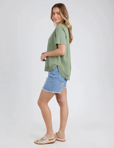 Farrah Short Sleeve Tee - Fern-Foxwood-Lima & Co