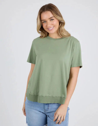 Farrah Short Sleeve Tee - Fern-Foxwood-Lima & Co