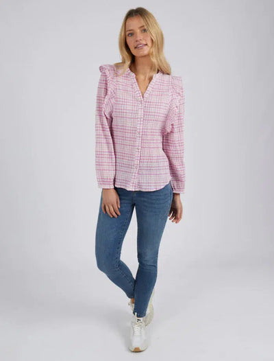 Faye Check Shirt - Pink-Foxwood-Lima & Co