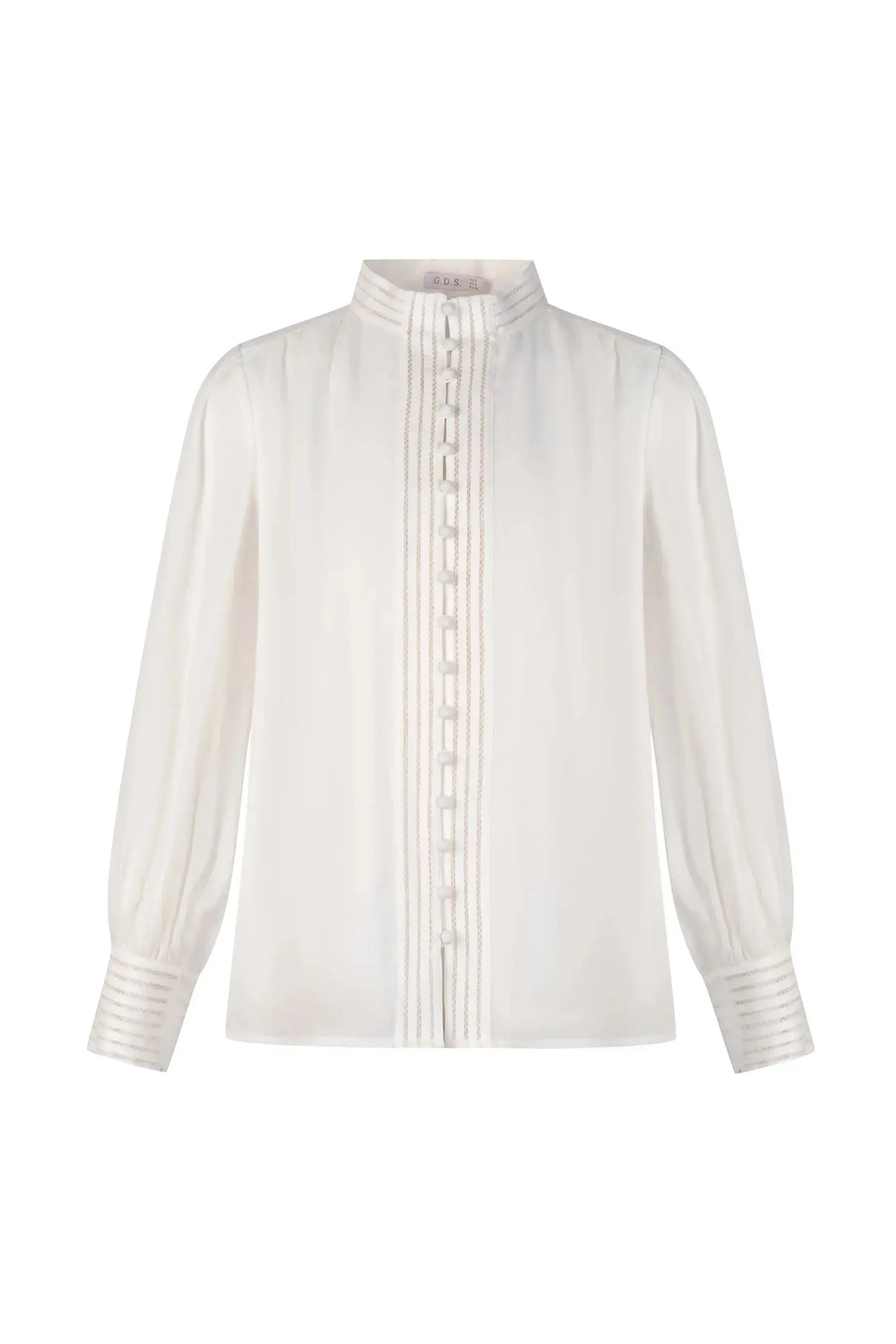 Felice Linen Blouse - White-GDS Australia-Lima & Co