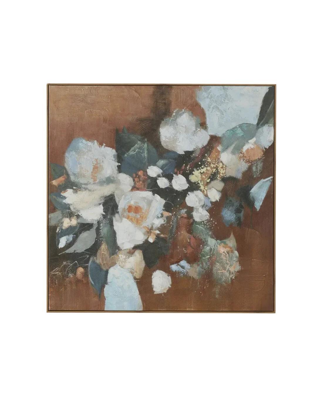 Fiore Teak Frame Oil Painting-Coast to Coast-Lima & Co