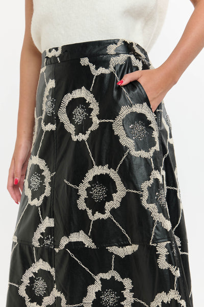 Florence PU Skirt - Black-365 Days-Lima & Co
